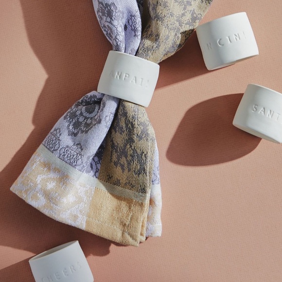Anthropologie Other - New in box anthropologie napkin rings ceramic